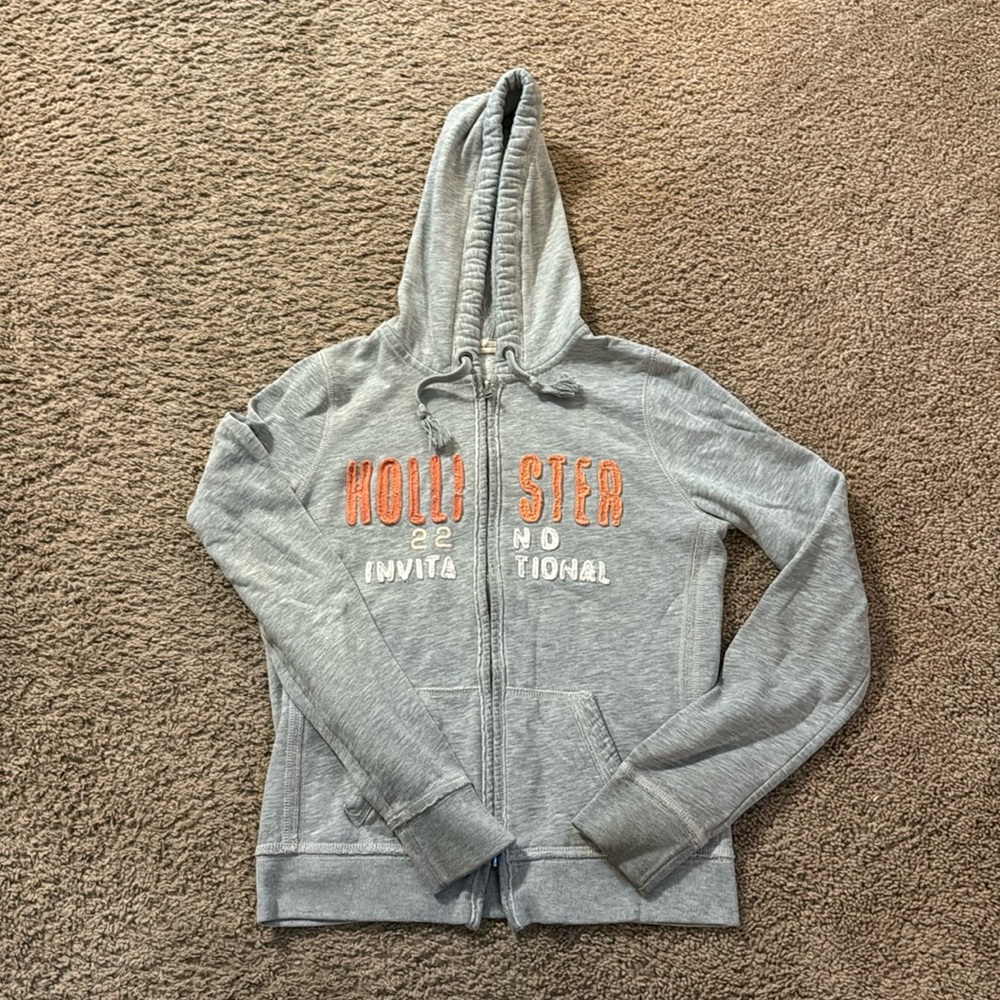 Hollister full zip hoodie